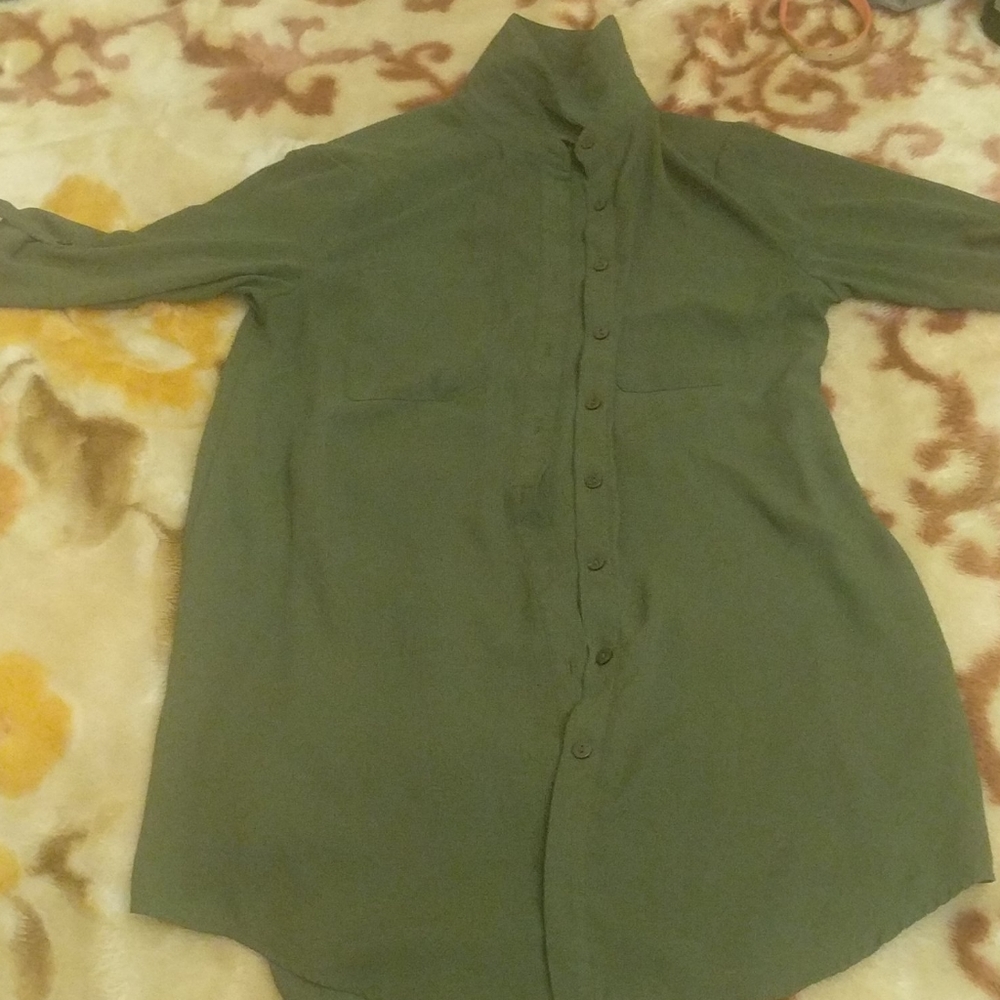 Olive green dress